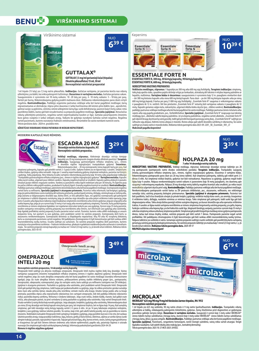 BENU akcijų leidinys puslapis 14