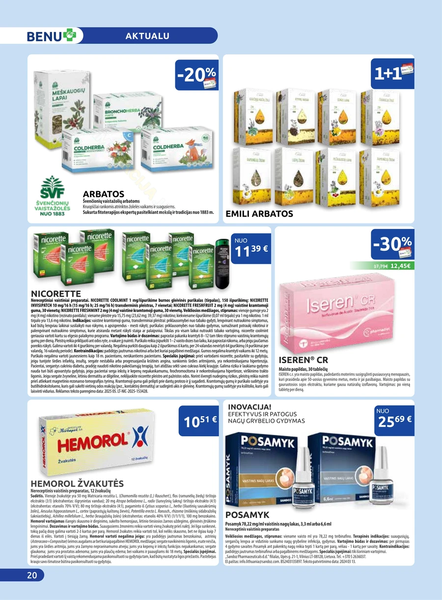 BENU akcijų leidinys puslapis 20