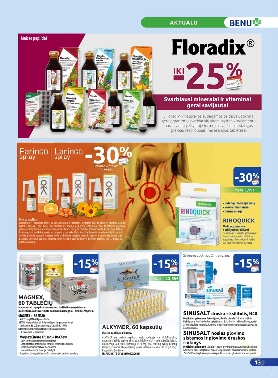 BENU akcijų leidinys puslapis 13