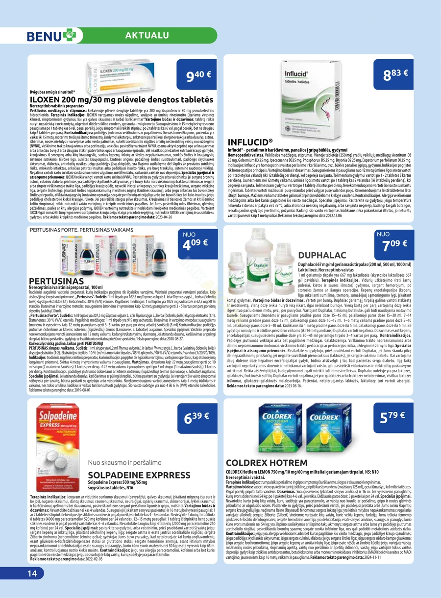 BENU akcijų leidinys puslapis 14