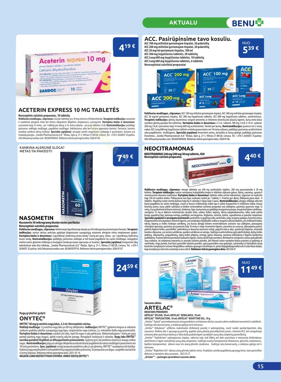 BENU akcijų leidinys puslapis 15