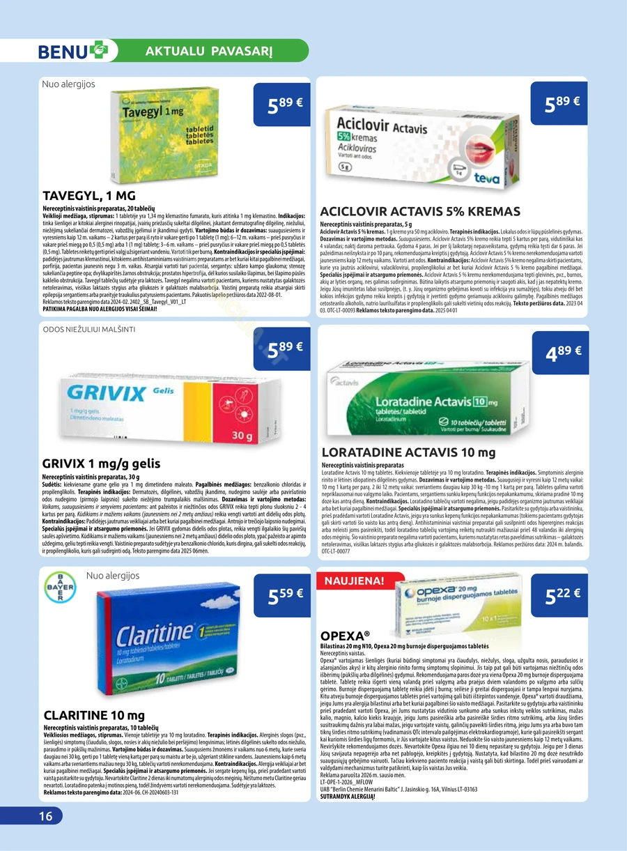 BENU akcijų leidinys puslapis 16