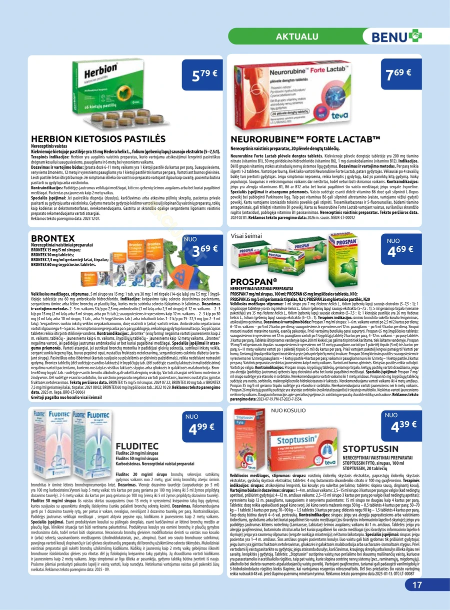 BENU akcijų leidinys puslapis 17