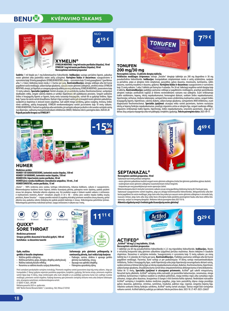 BENU akcijų leidinys puslapis 18