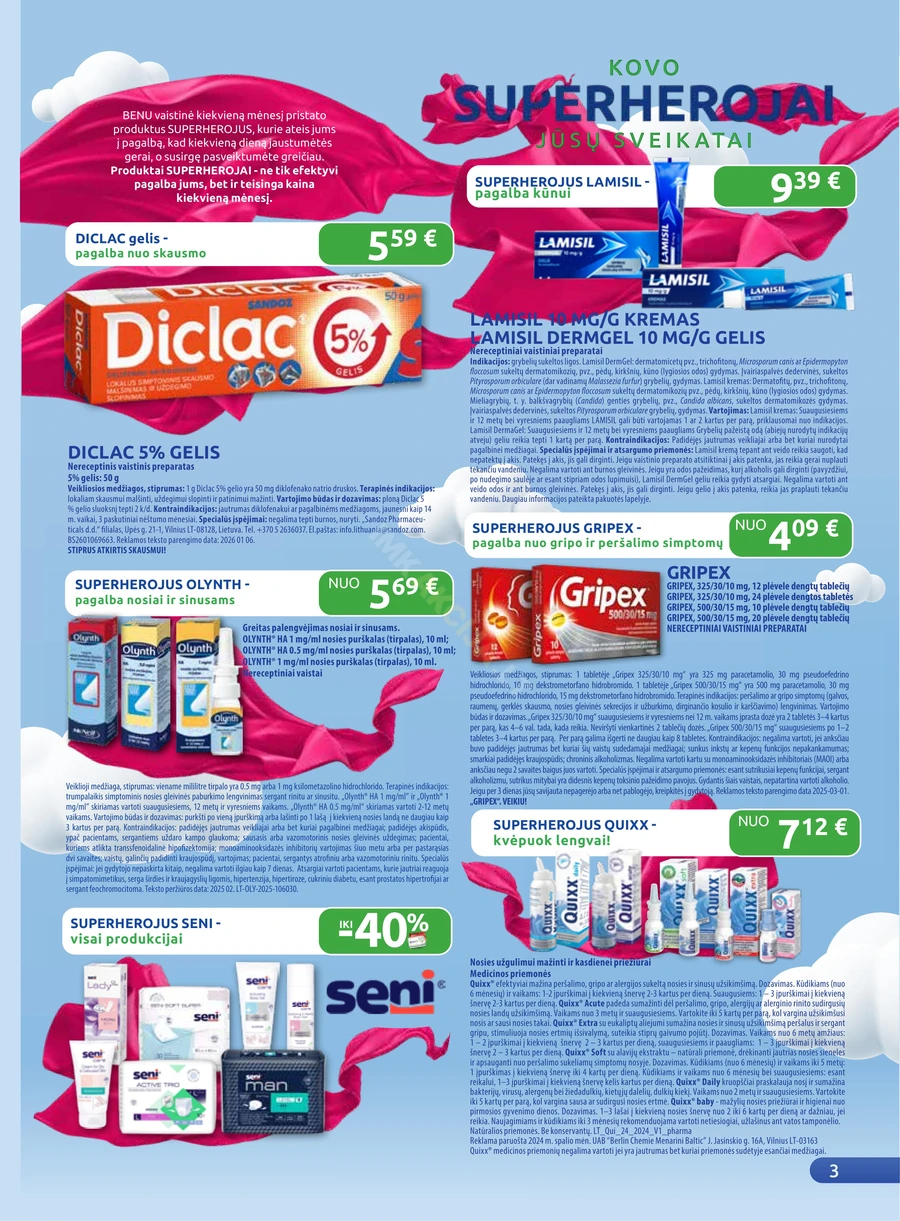 BENU akcijų leidinys puslapis 3