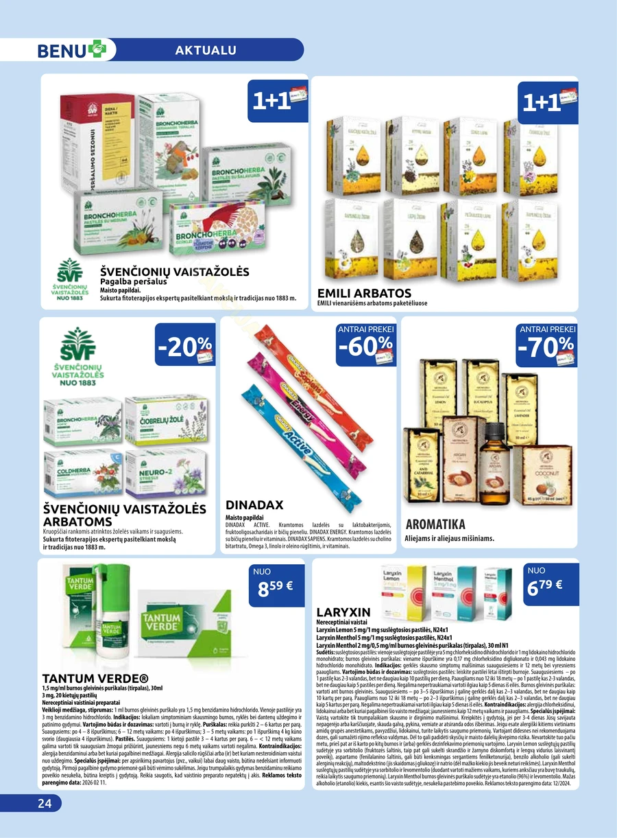 BENU akcijų leidinys puslapis 24