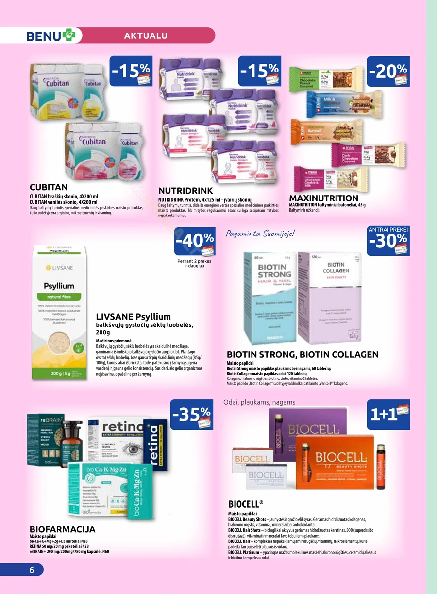 BENU akcijų leidinys puslapis 6
