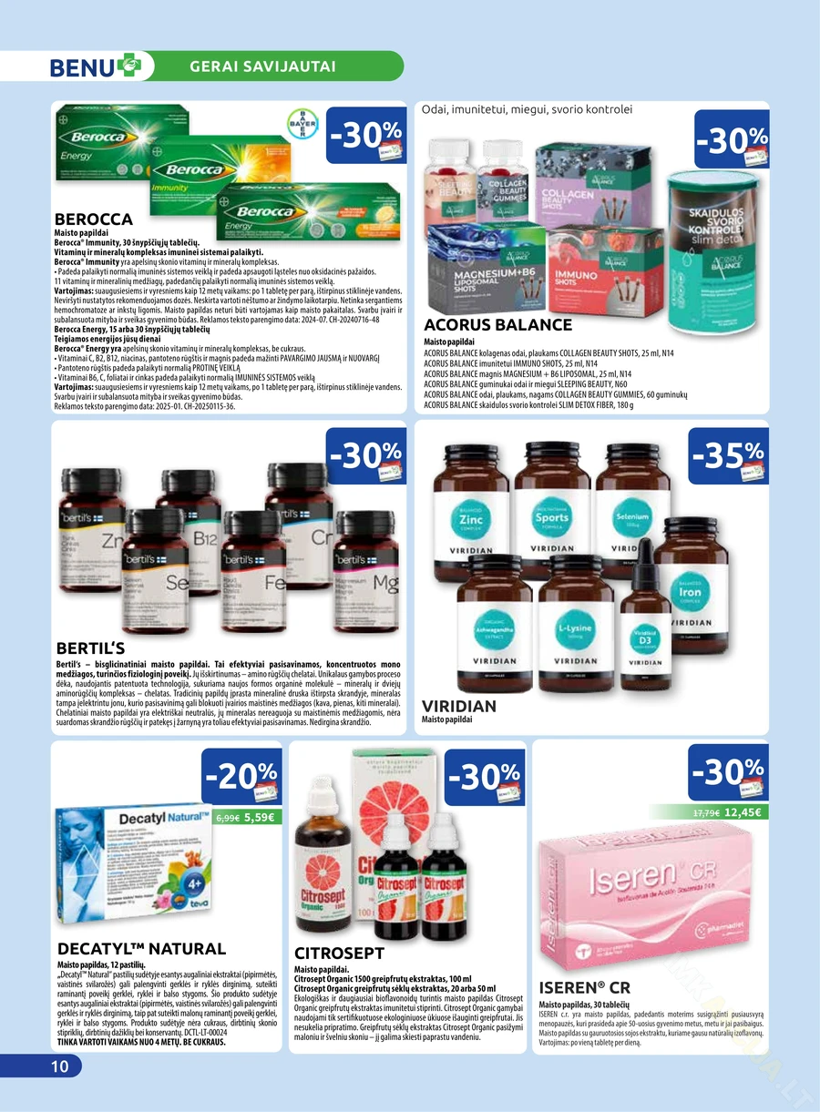 BENU akcijų leidinys puslapis 10