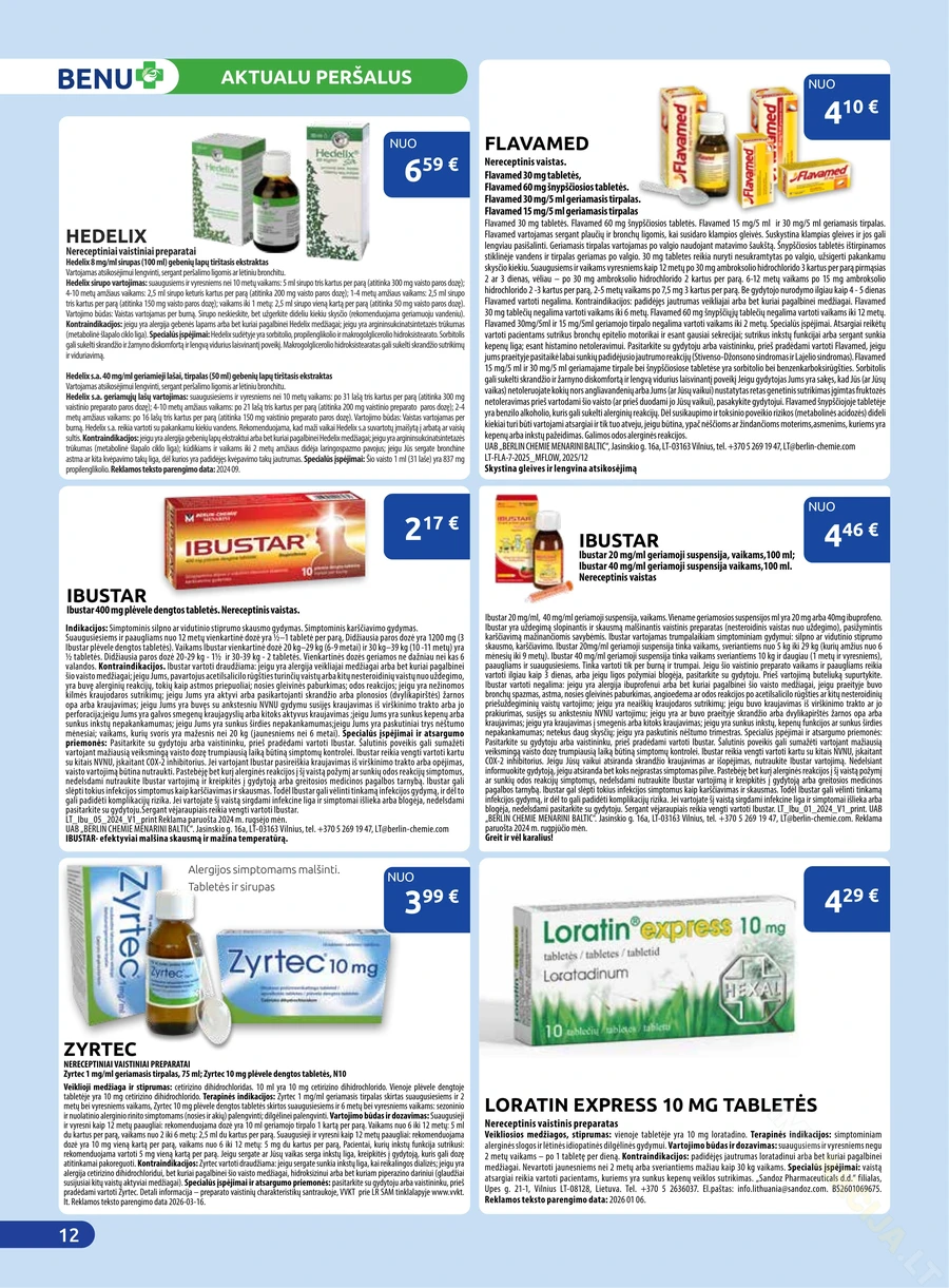 BENU akcijų leidinys puslapis 12