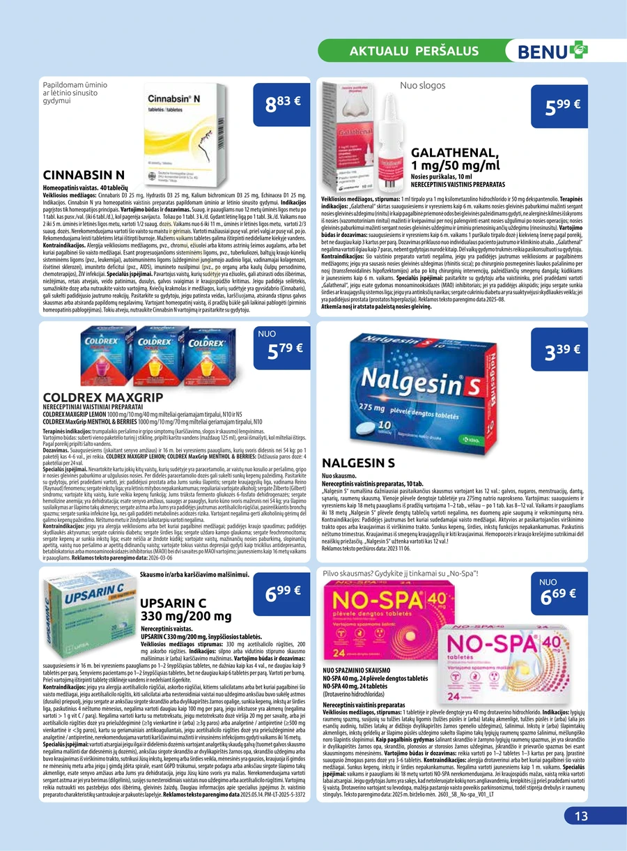BENU akcijų leidinys puslapis 13