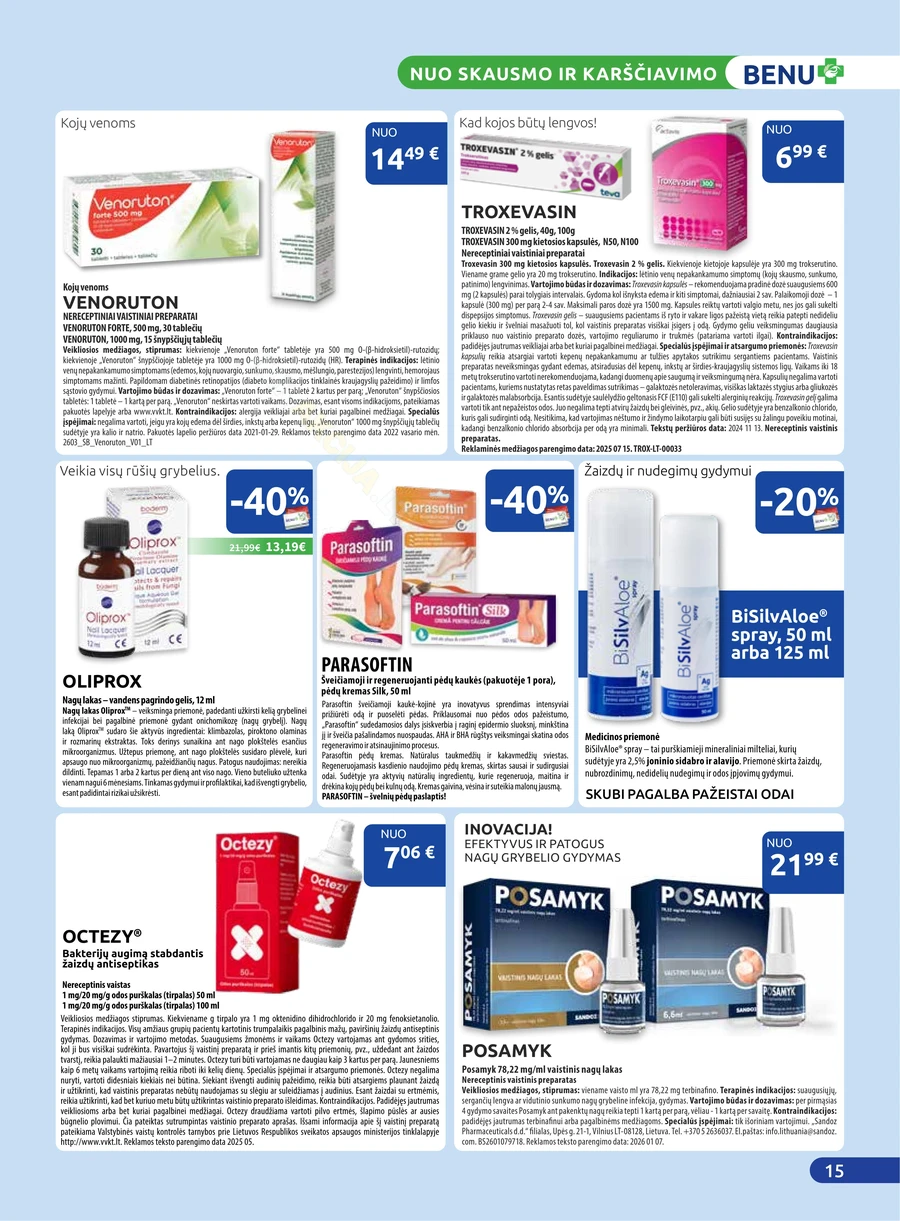 BENU akcijų leidinys puslapis 15