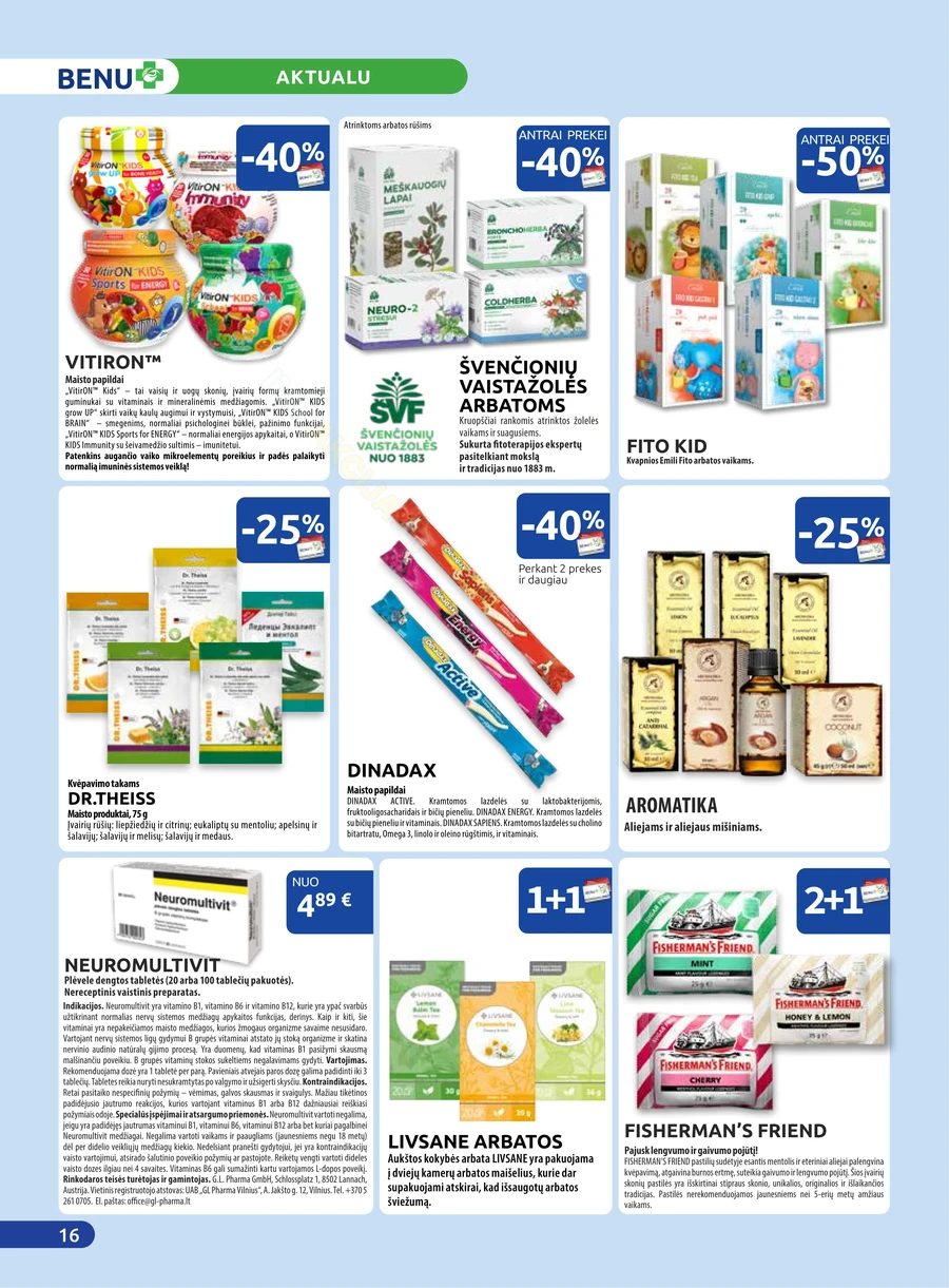 BENU akcijų leidinys puslapis 16