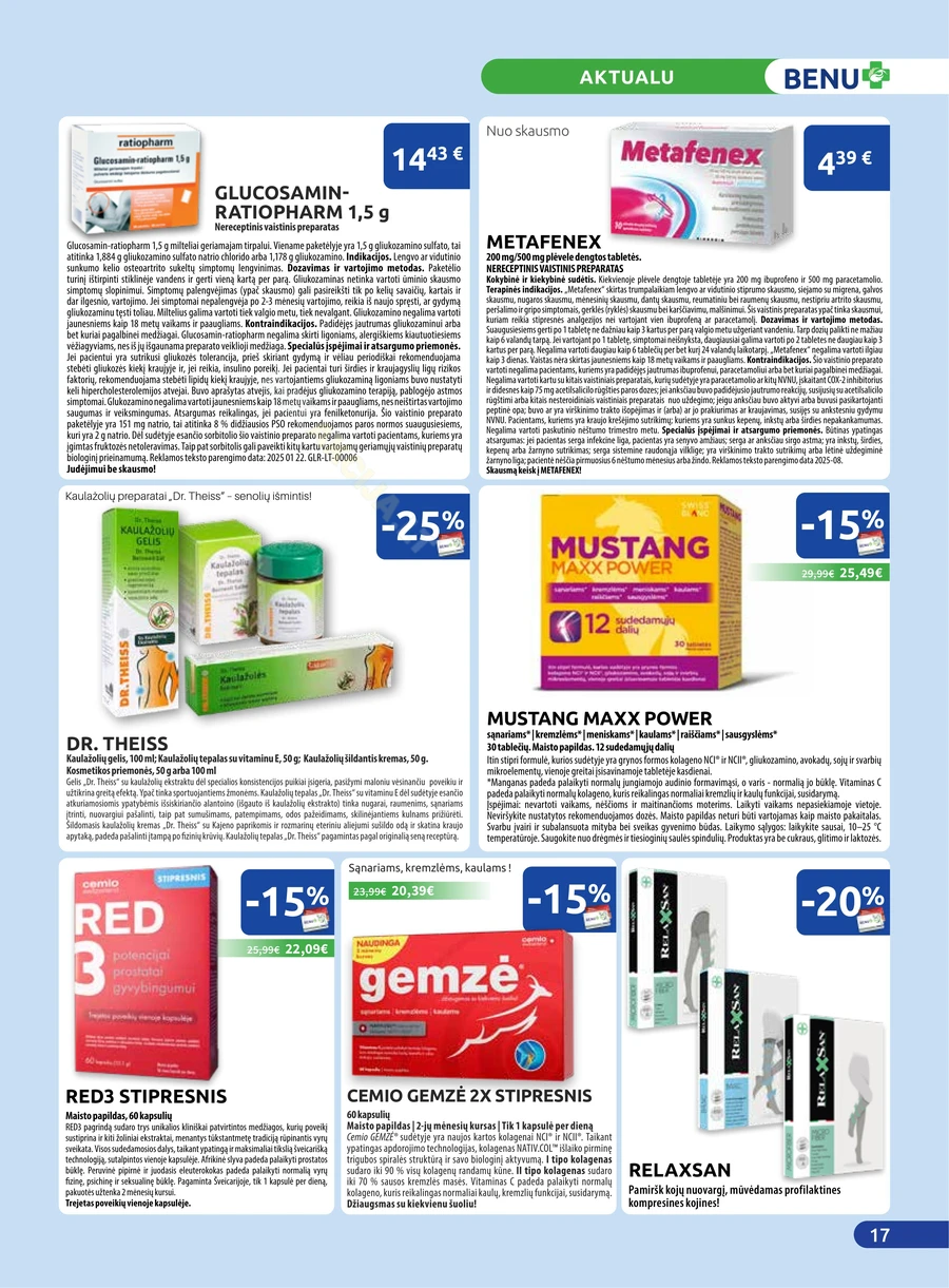 BENU akcijų leidinys puslapis 17