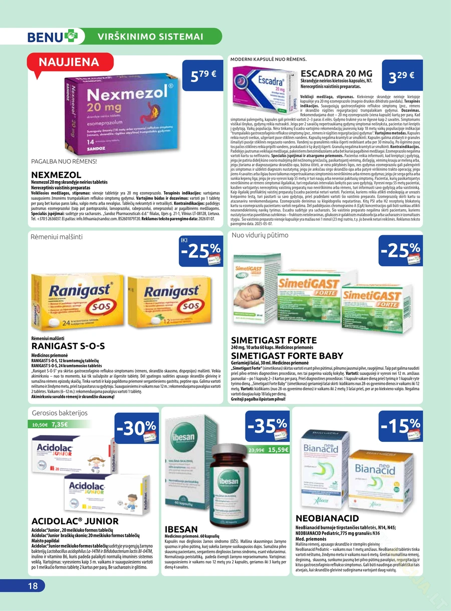 BENU akcijų leidinys puslapis 18