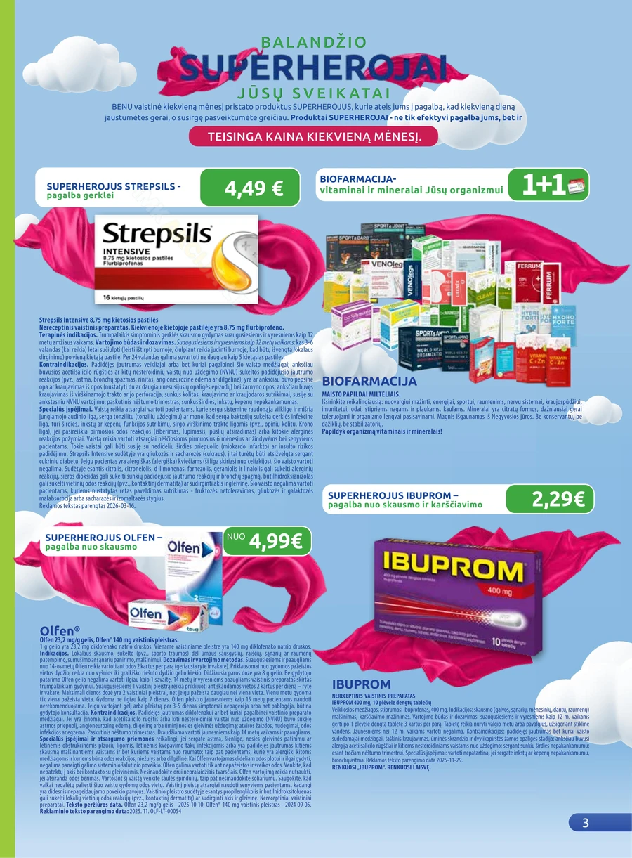 BENU akcijų leidinys puslapis 3