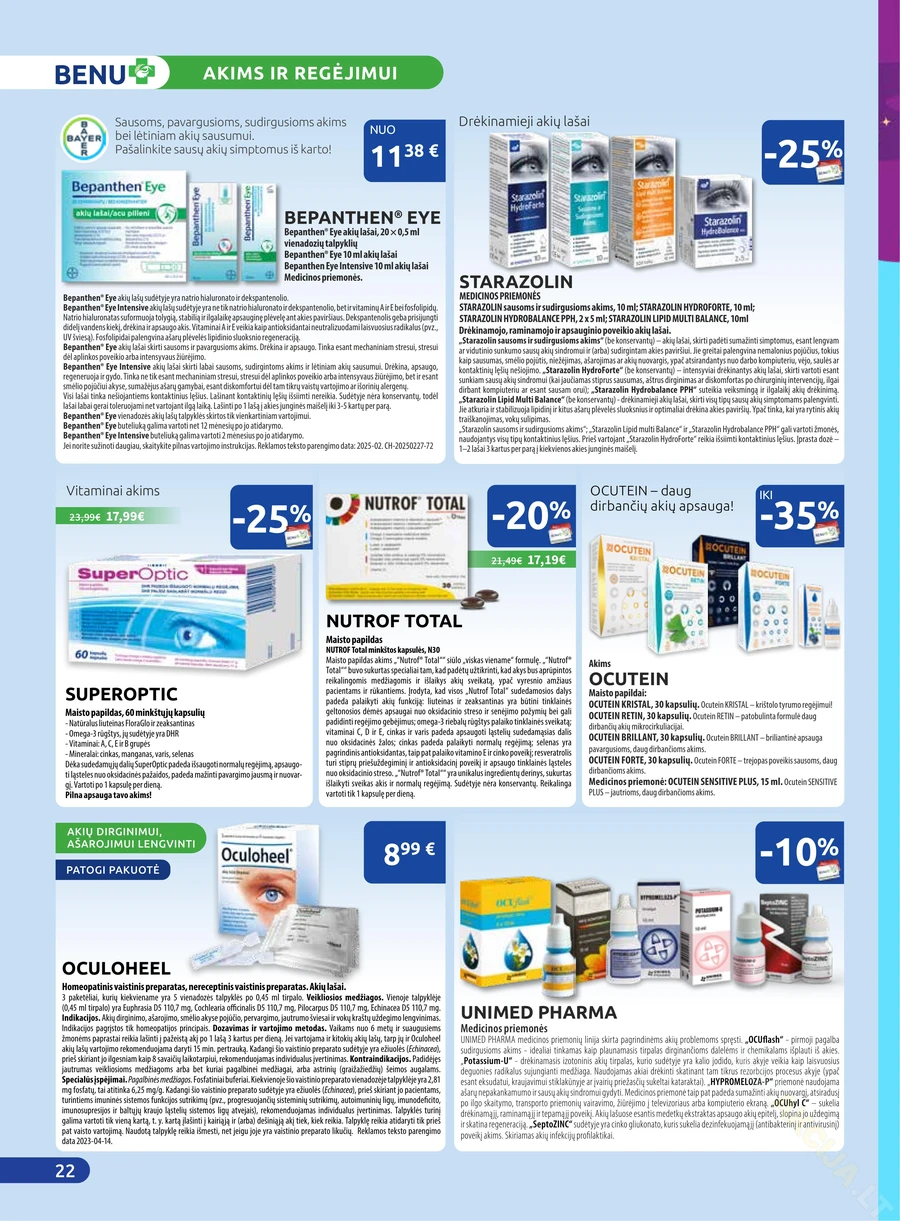 BENU akcijų leidinys puslapis 22