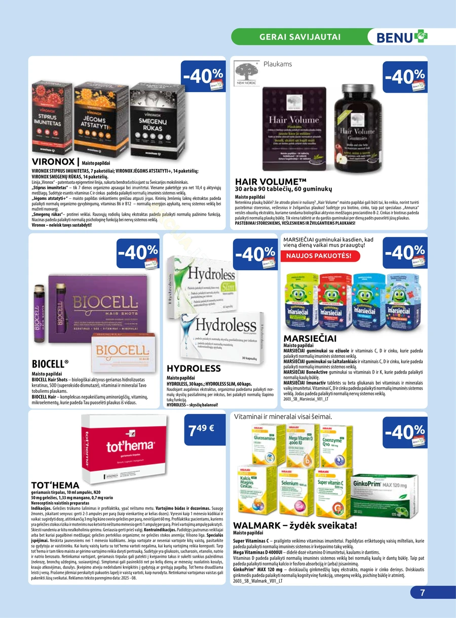 BENU akcijų leidinys puslapis 7