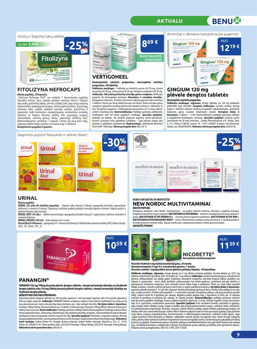 BENU akcijų leidinys puslapis 9