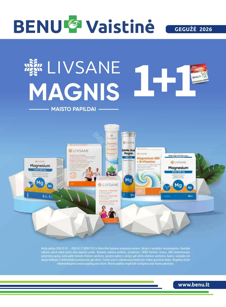 BENU akcijų leidinys puslapis 1