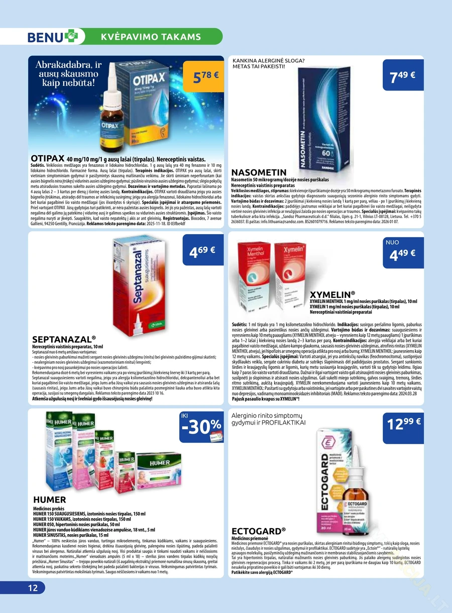 BENU akcijų leidinys puslapis 12