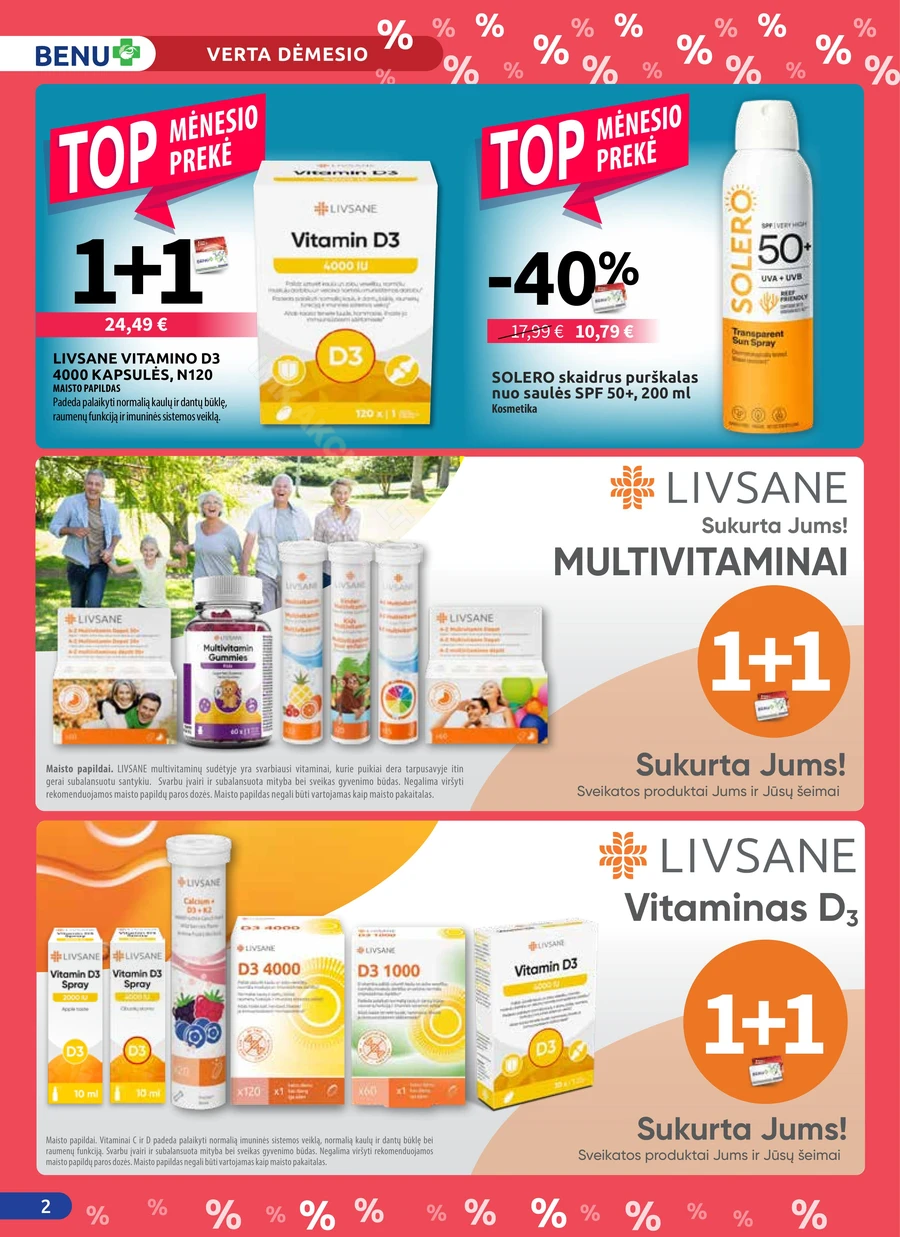 BENU akcijų leidinys puslapis 2