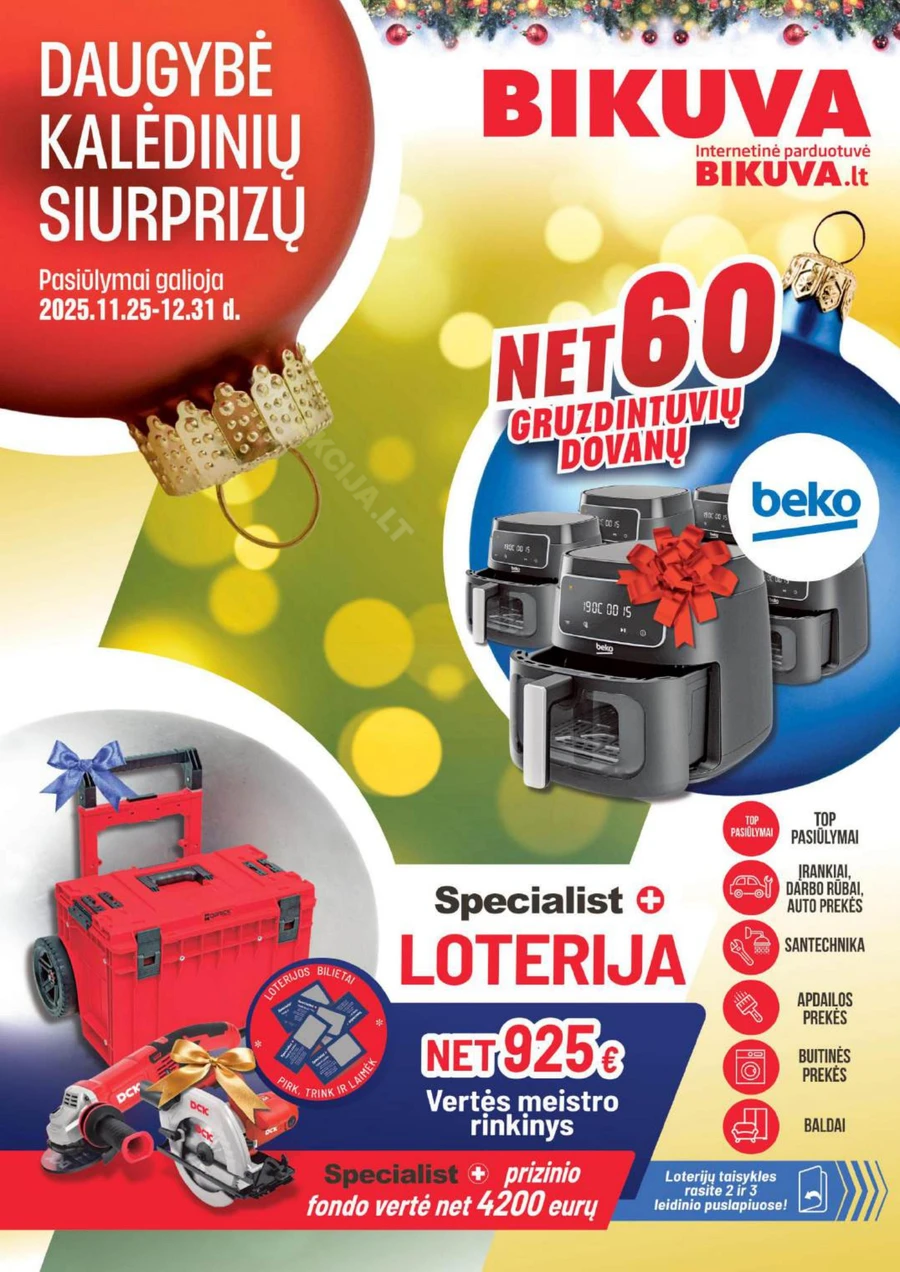 BIKUVA akcijų leidinys puslapis 1