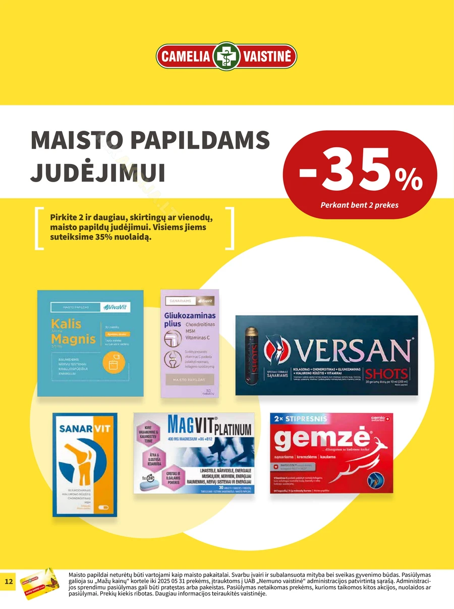 CAMELIA akcijų leidinys puslapis 12