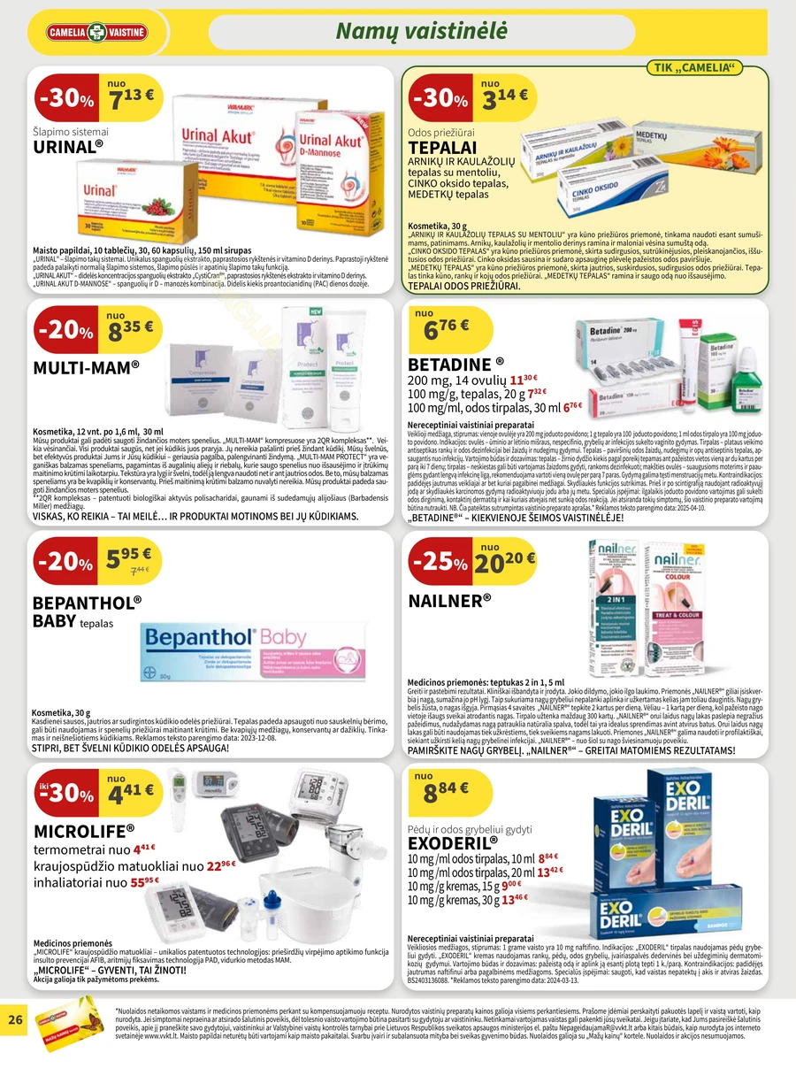 CAMELIA akcijų leidinys puslapis 26