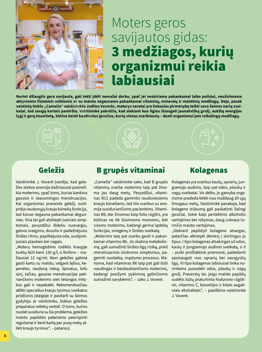 CAMELIA akcijų leidinys puslapis 6