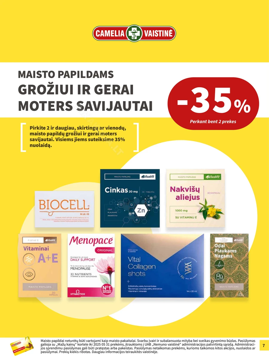 CAMELIA akcijų leidinys puslapis 7