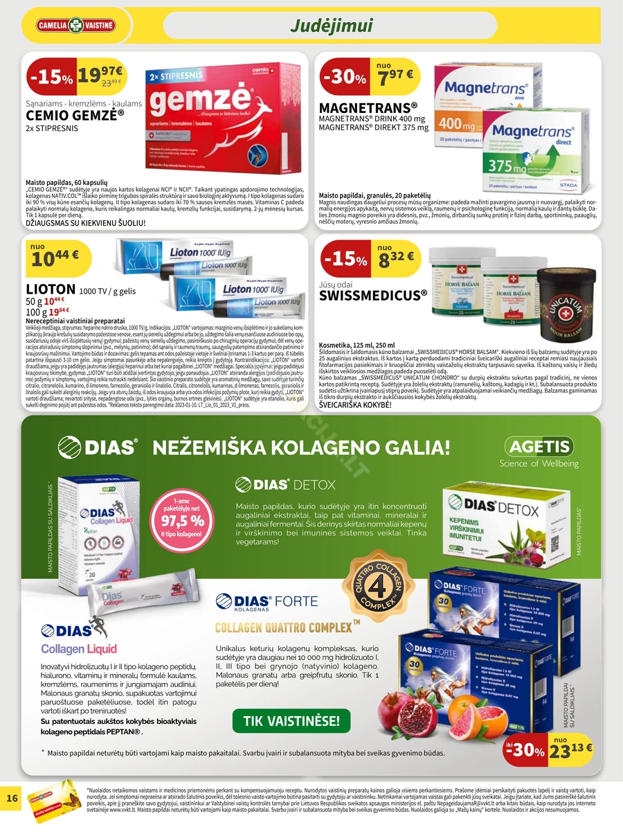 CAMELIA akcijų leidinys puslapis 16
