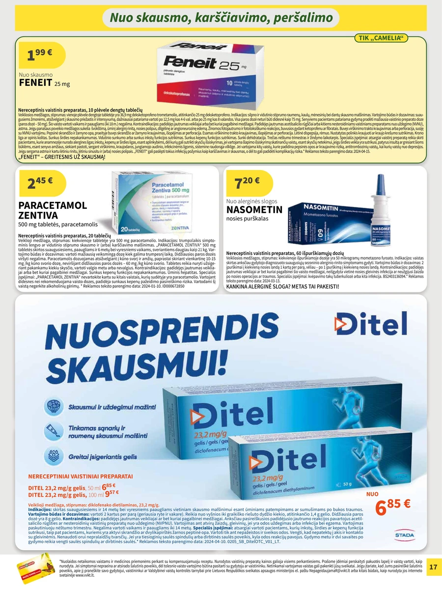CAMELIA akcijų leidinys puslapis 17