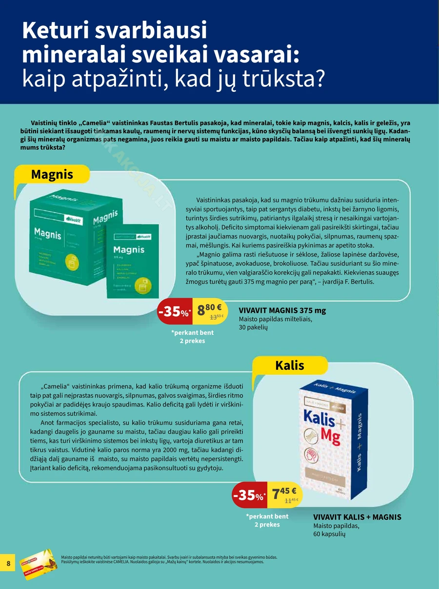 CAMELIA akcijų leidinys puslapis 8