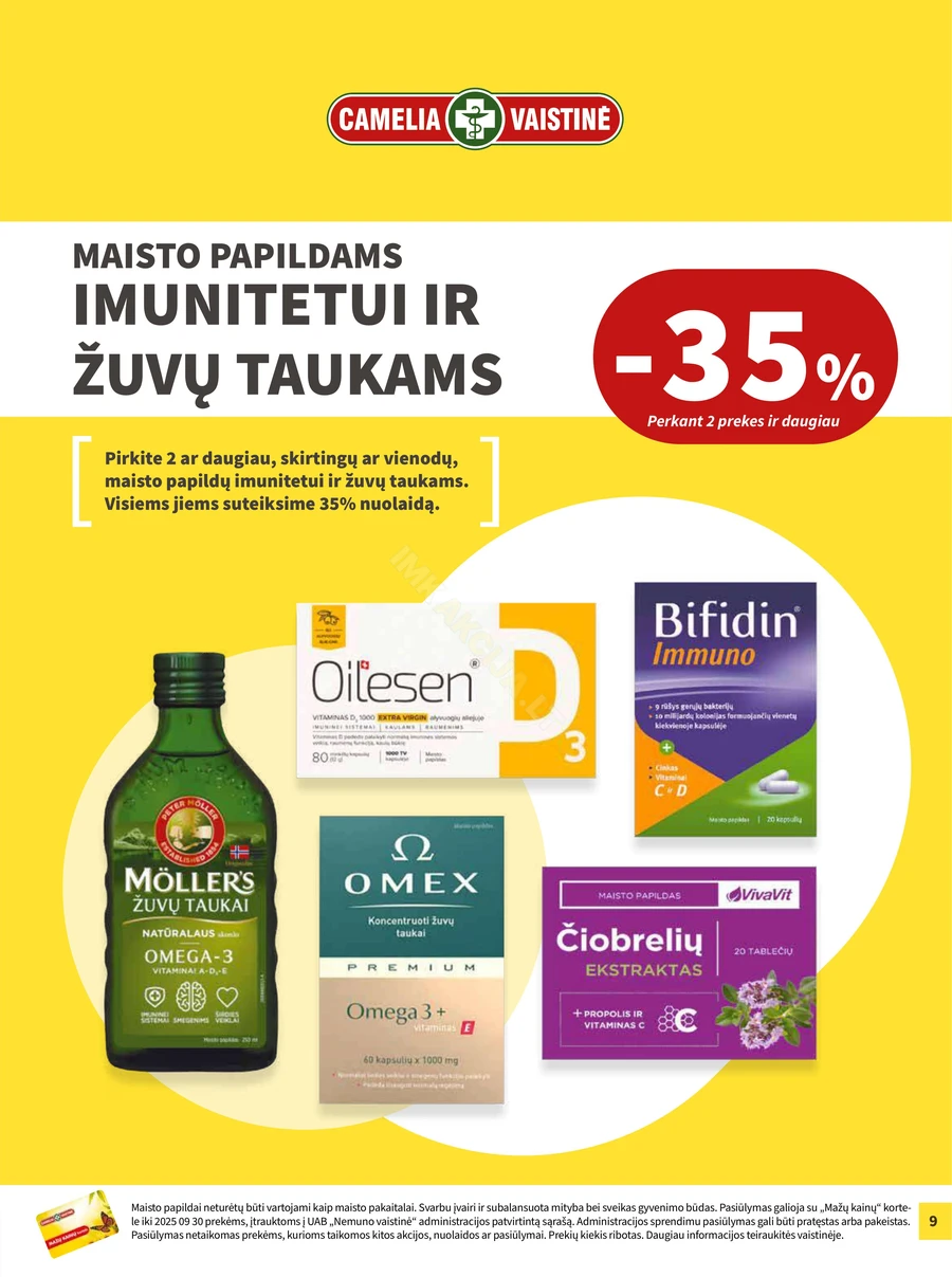 CAMELIA akcijų leidinys puslapis 9