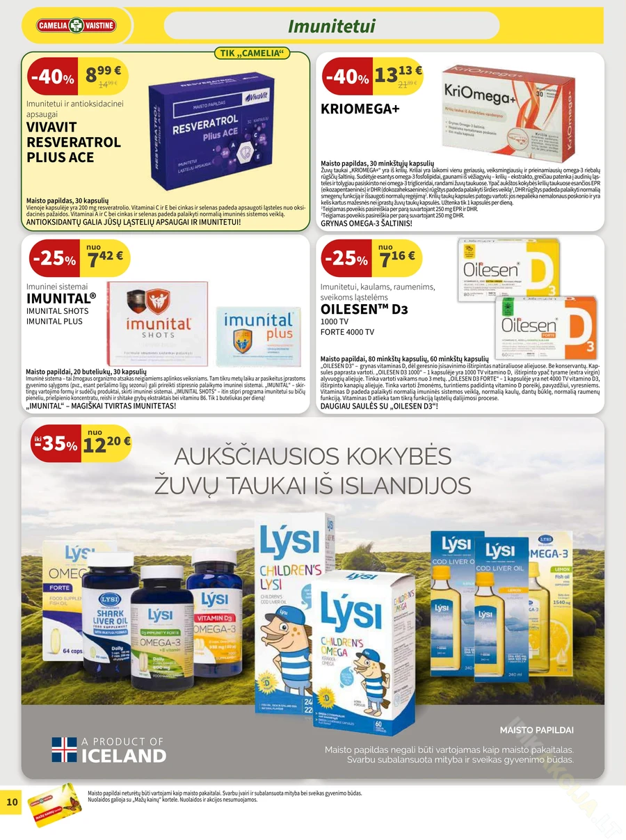 CAMELIA akcijų leidinys puslapis 10