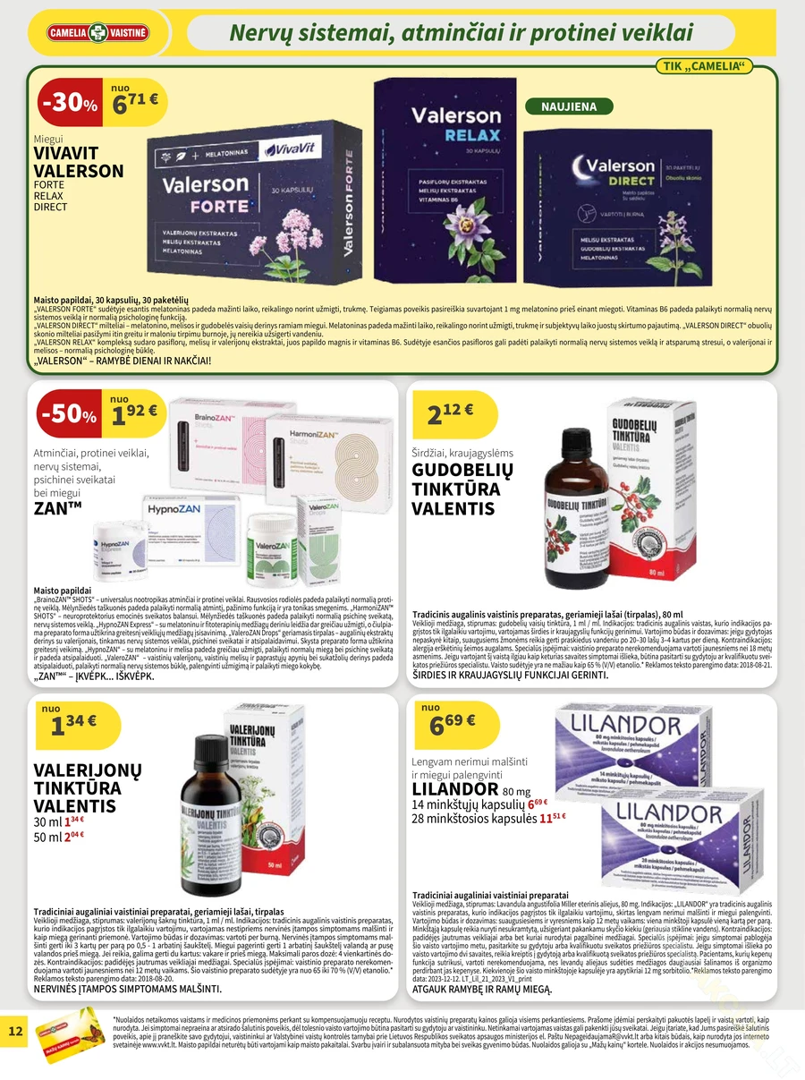 CAMELIA akcijų leidinys puslapis 12