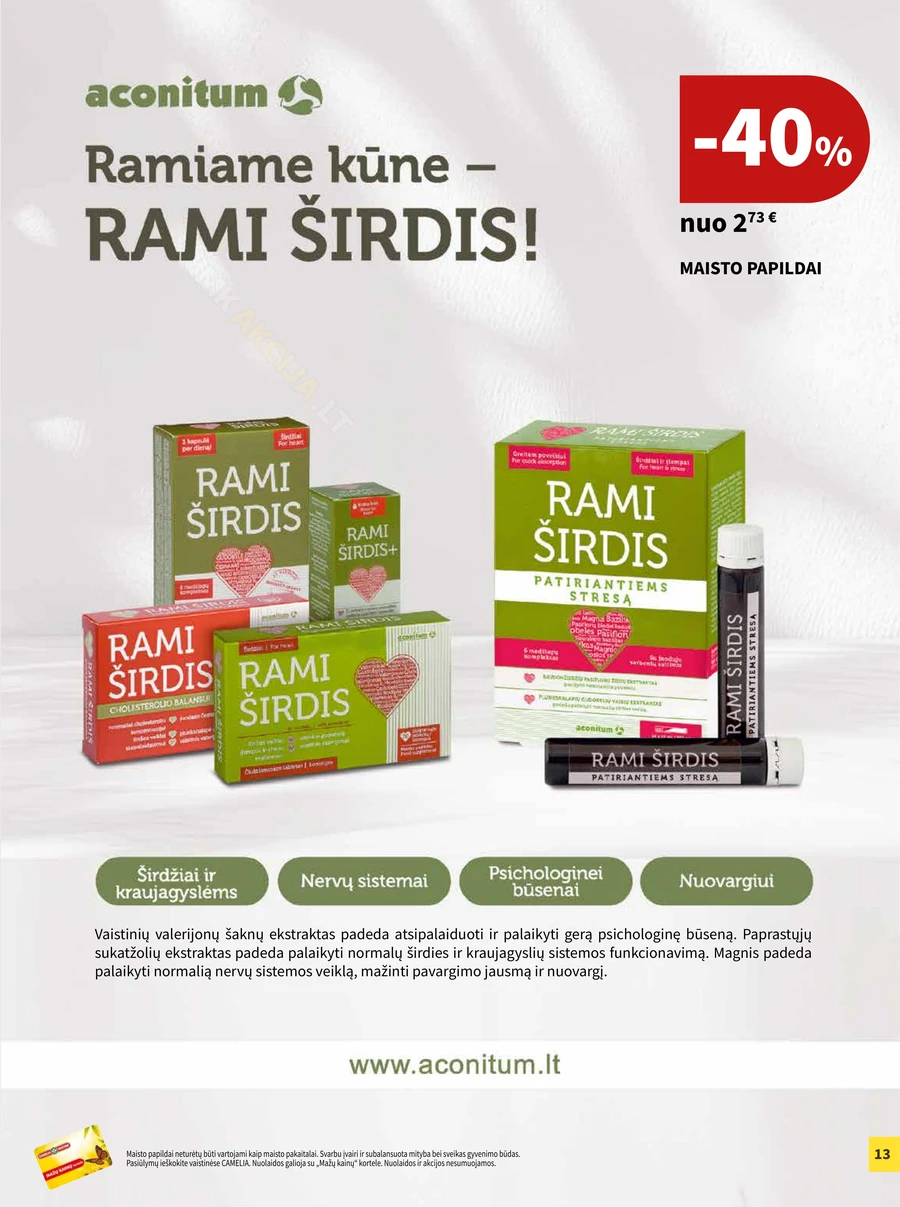 CAMELIA akcijų leidinys puslapis 13