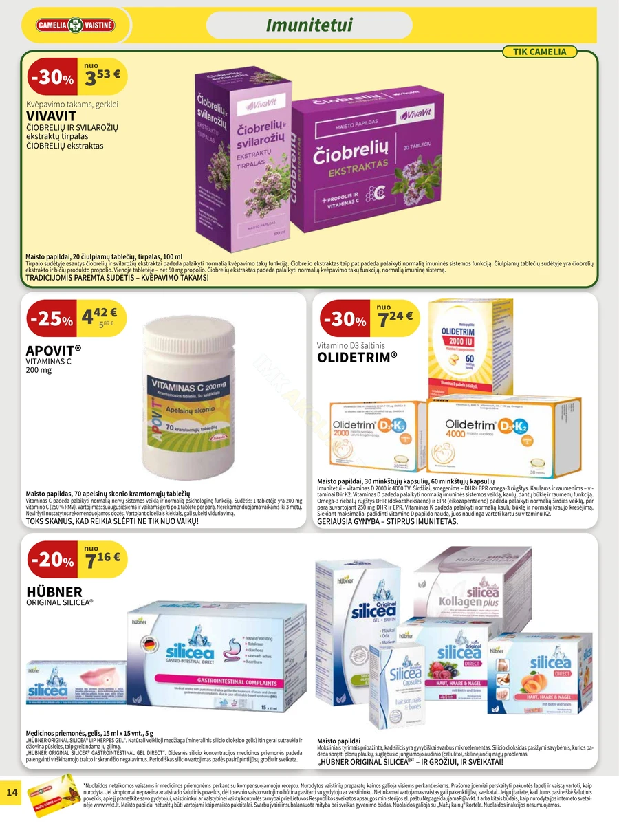 CAMELIA akcijų leidinys puslapis 14