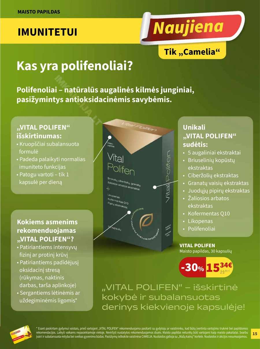 CAMELIA akcijų leidinys puslapis 15