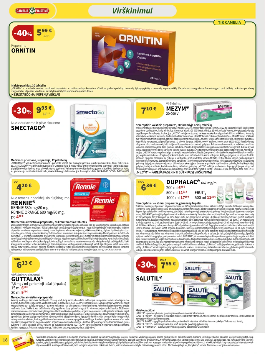 CAMELIA akcijų leidinys puslapis 18