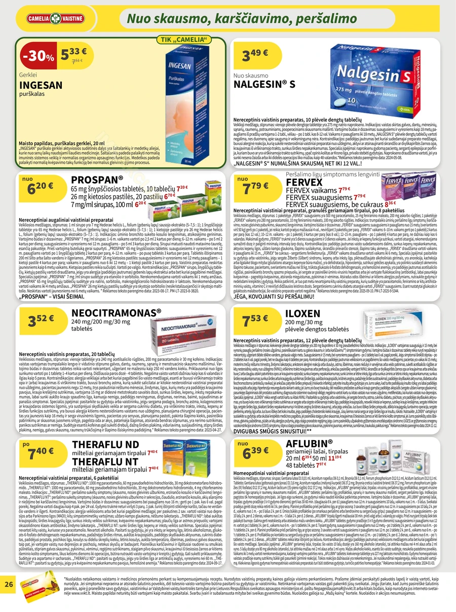 CAMELIA akcijų leidinys puslapis 26
