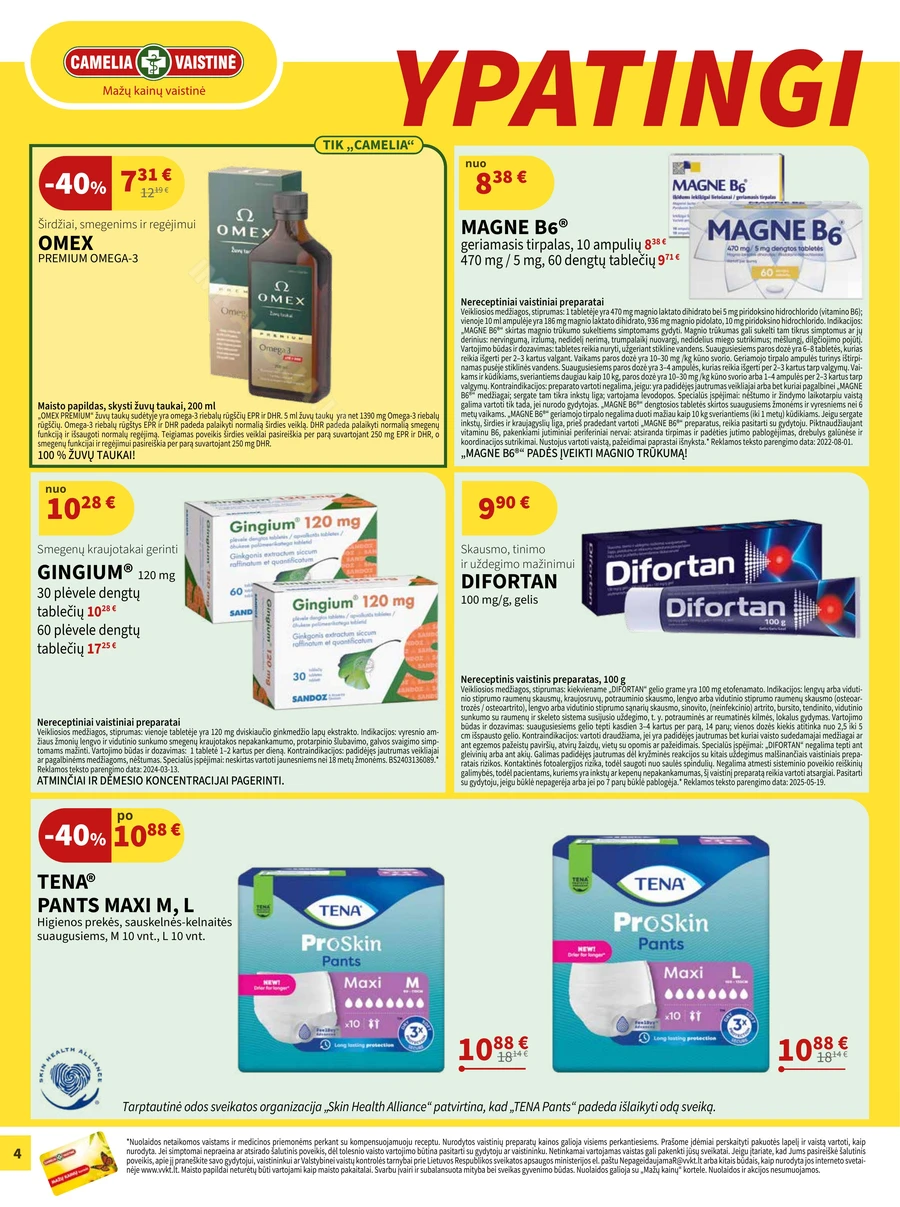 CAMELIA akcijų leidinys puslapis 4