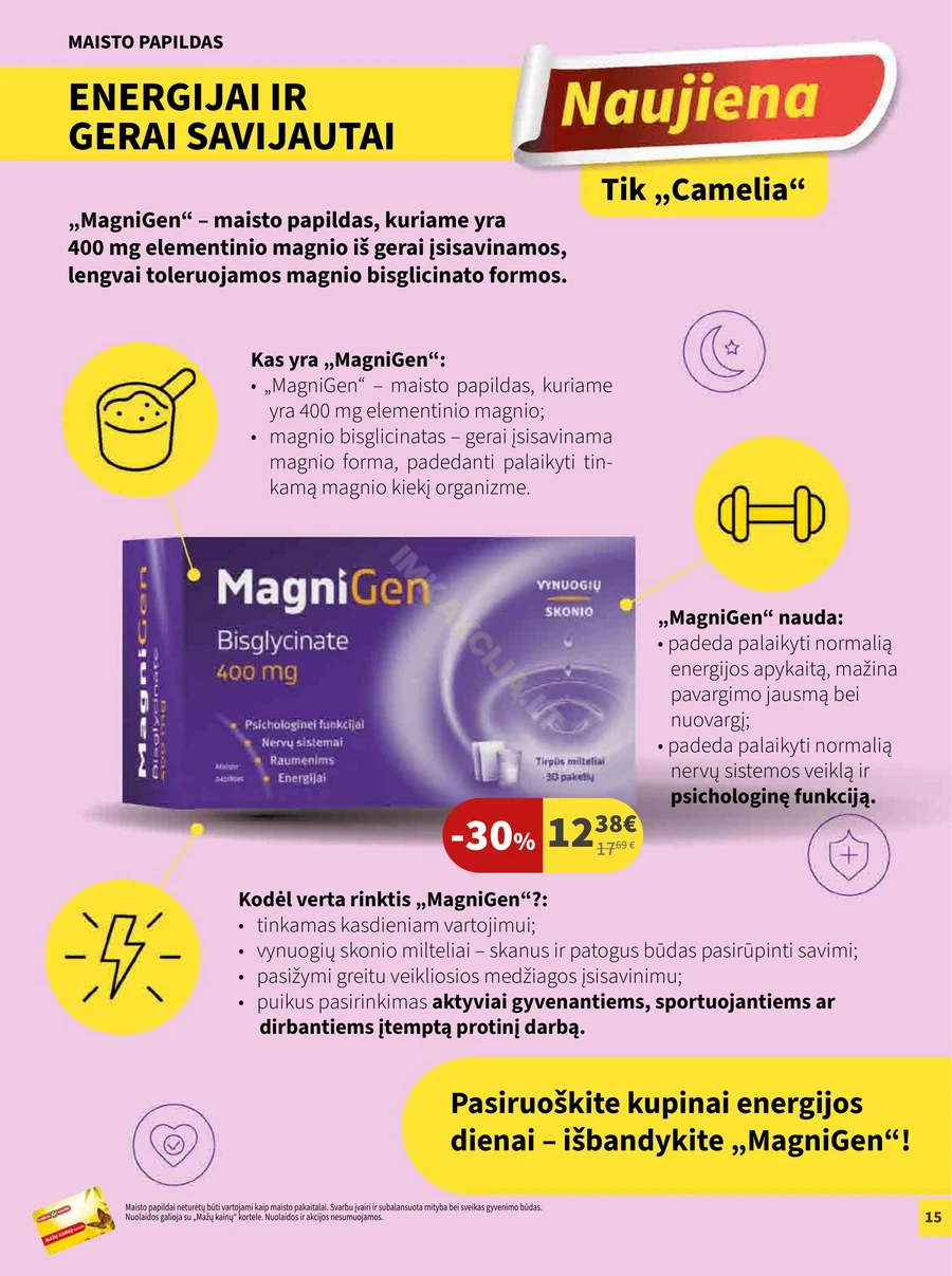 CAMELIA akcijų leidinys puslapis 15