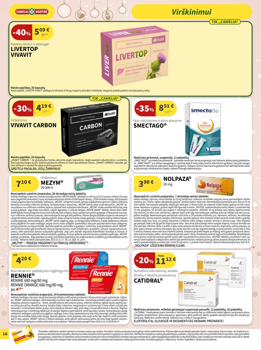 CAMELIA akcijų leidinys puslapis 16