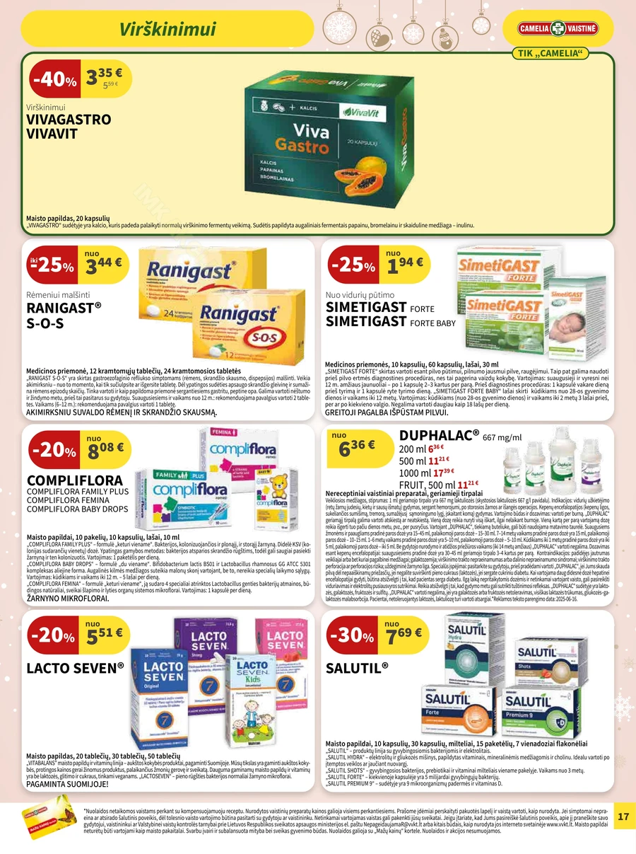 CAMELIA akcijų leidinys puslapis 17