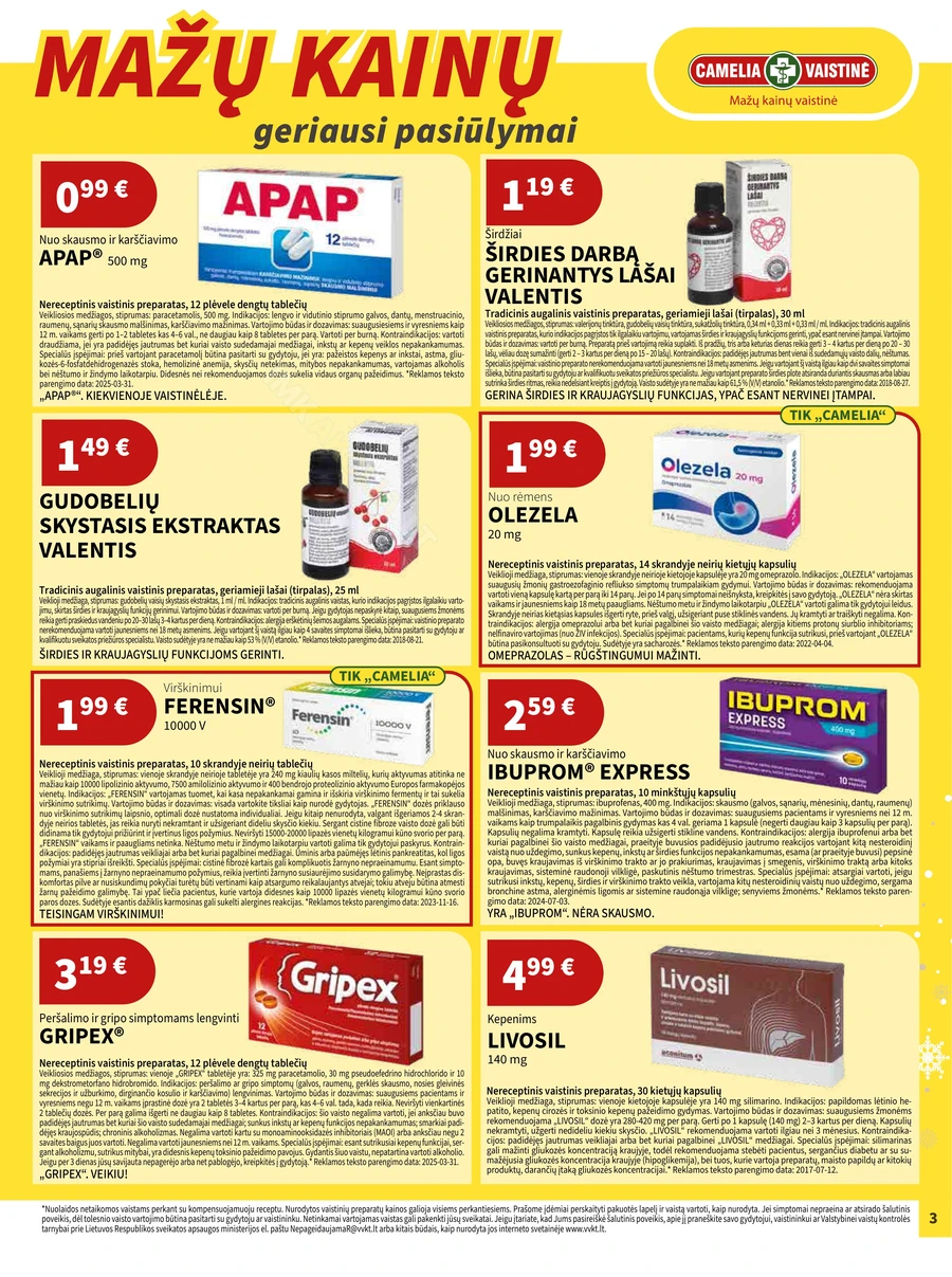 CAMELIA akcijų leidinys puslapis 3