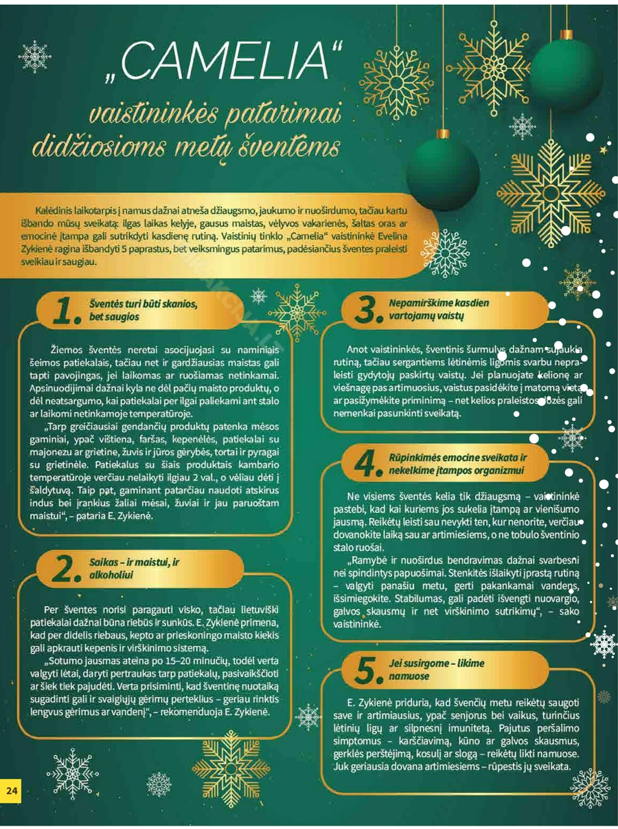 CAMELIA akcijų leidinys puslapis 24