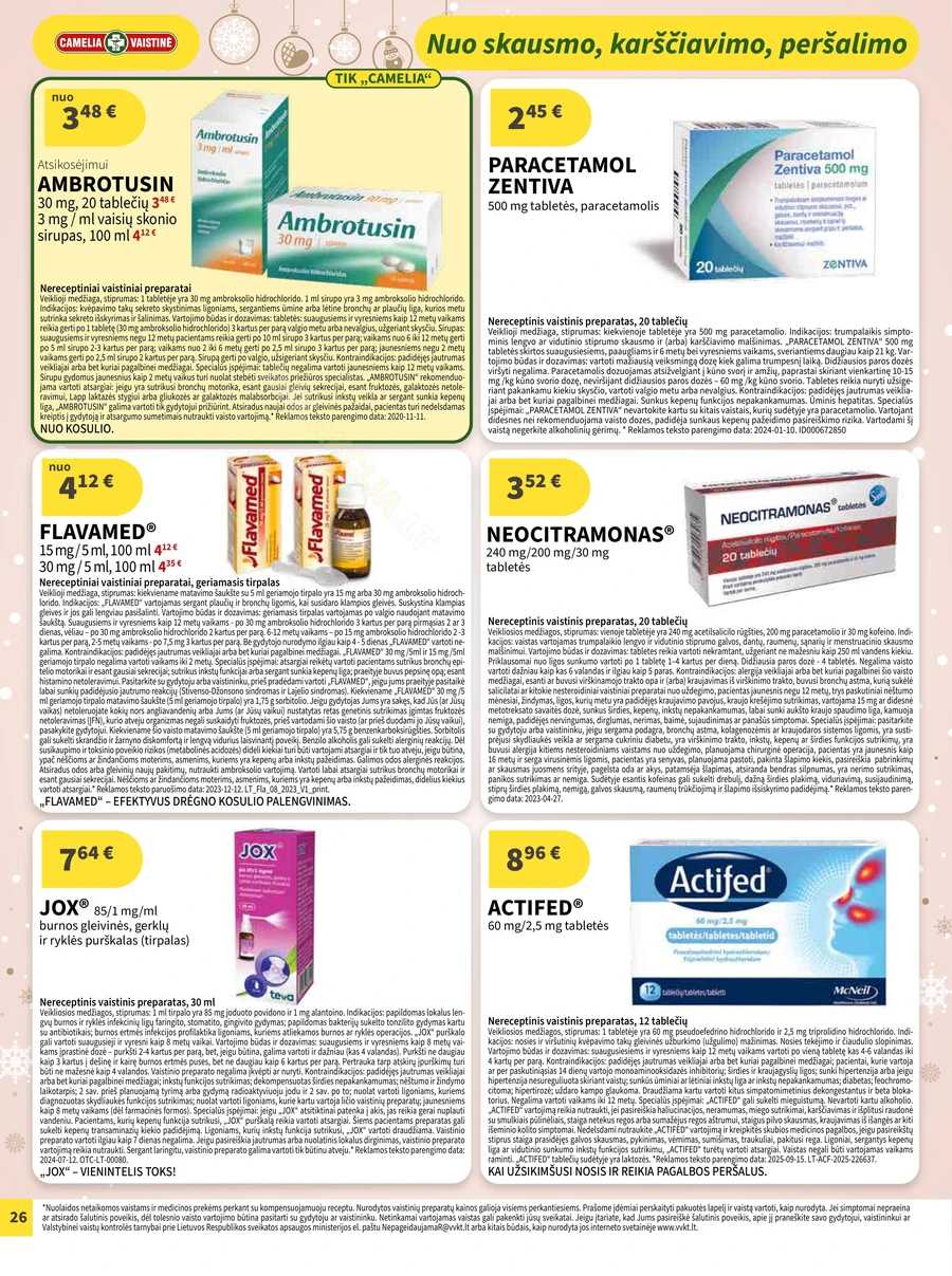 CAMELIA akcijų leidinys puslapis 26
