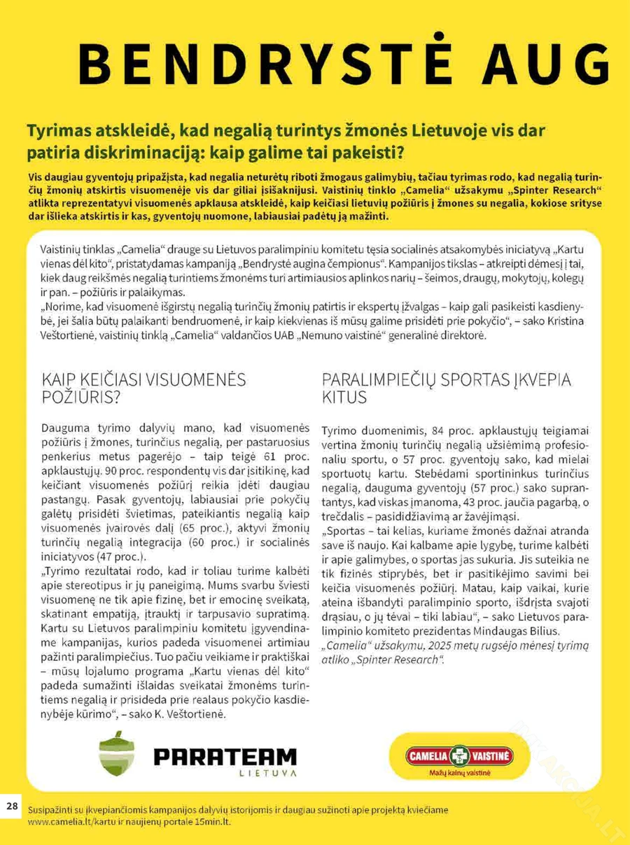 CAMELIA akcijų leidinys puslapis 28