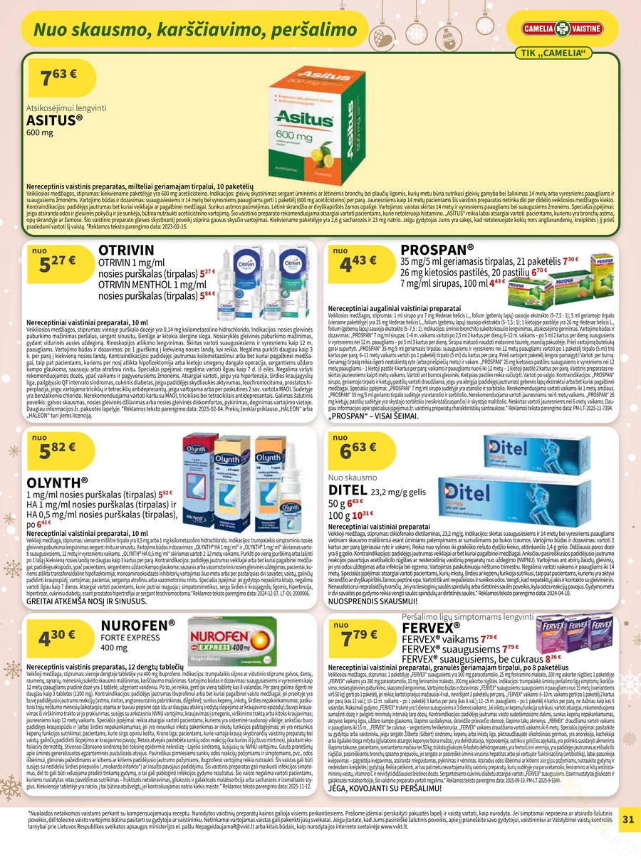 CAMELIA akcijų leidinys puslapis 31